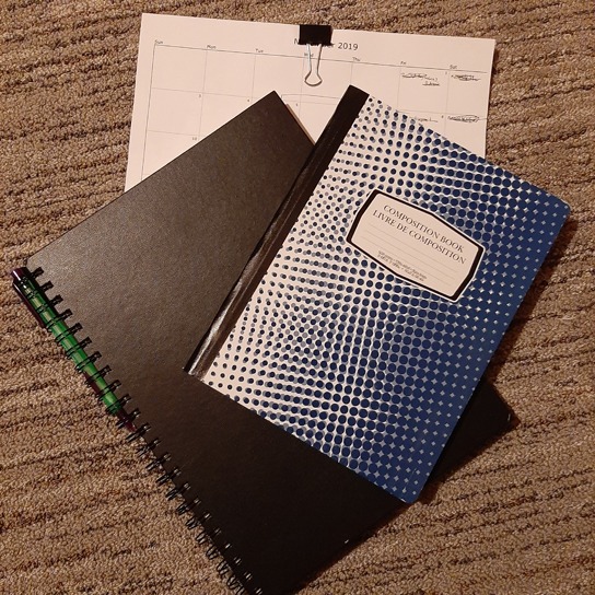 Notebook and Sketchbook and Calendar