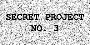 secret project no. 3