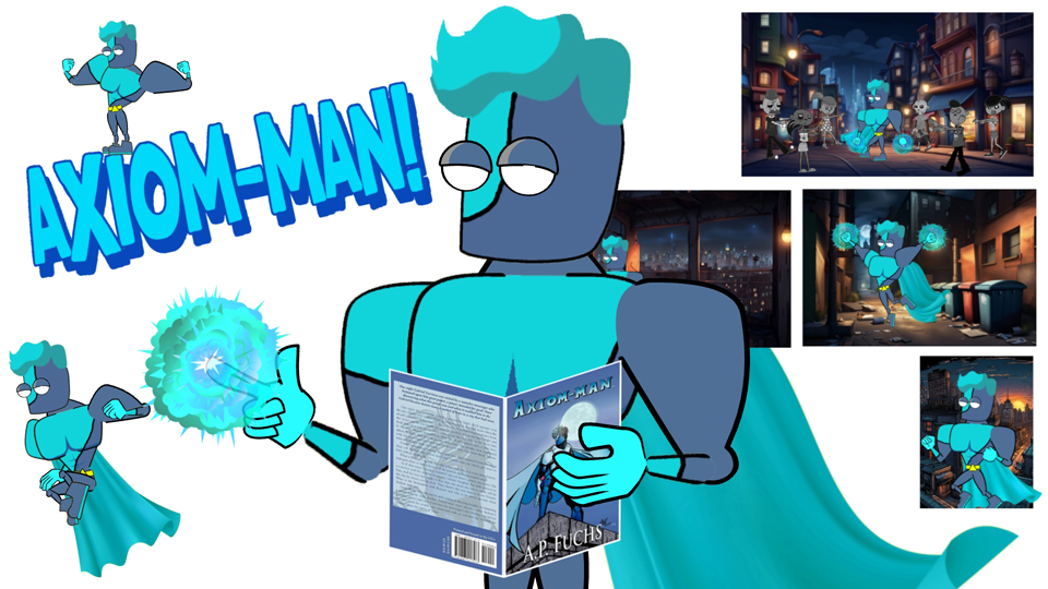Axiom-man animated short film 2023 title card thumbnail