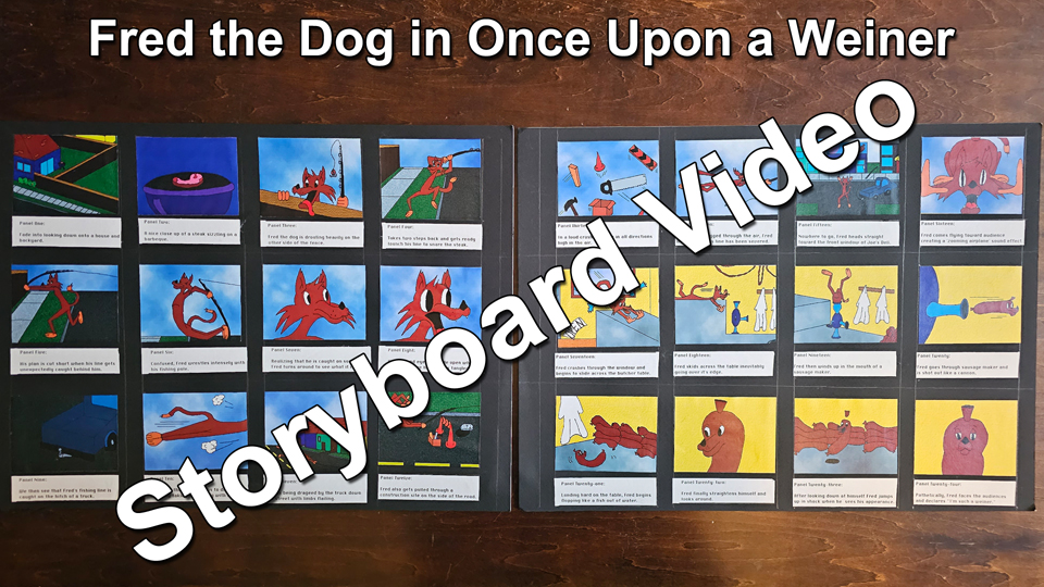 once upon a weiner storyboard video thumbnail