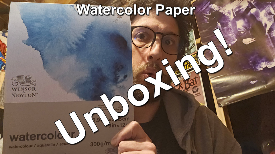 watercolor paper unboxing thumbnail