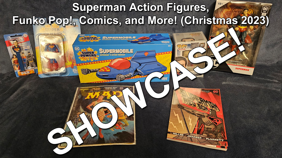 Superman Super Powers Action Figures Funko Pop Comics Showcase thumbnail