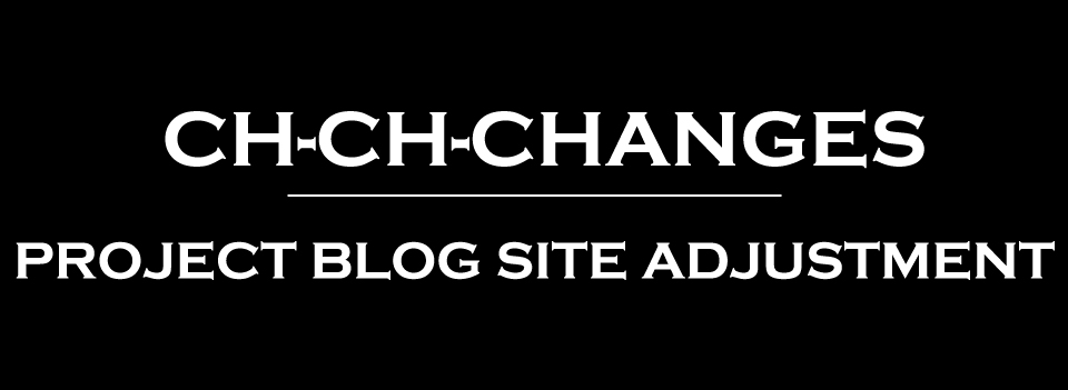 project blog site adjustment