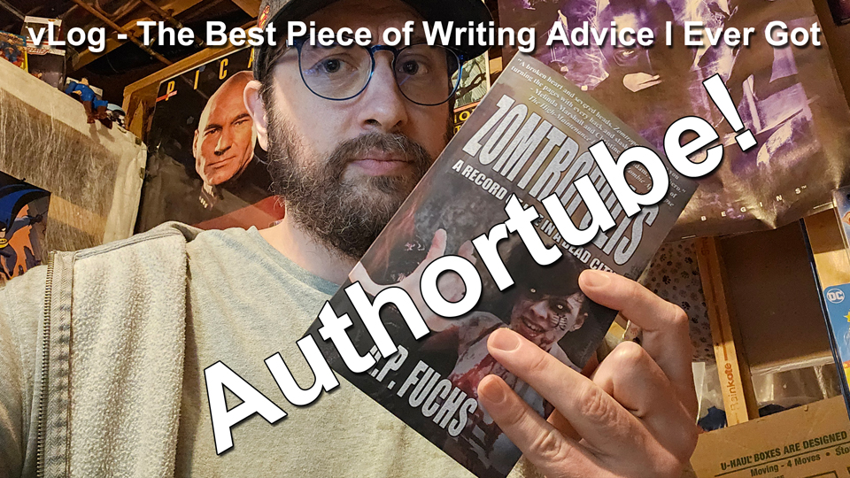 vLog authortube booktube best piece of writing advice I ever got thumbnail