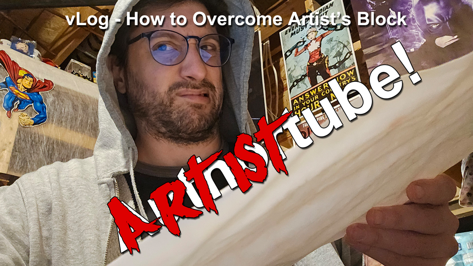 vLog authortube booktube artisttube how to overcome artists block thumbnail