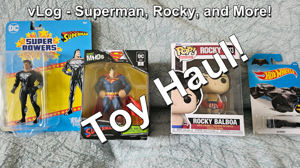 Black Suit Superman Super Powers Action Figure Rocky Balboa Funko Pop Hot Wheels